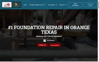 Orange Foundation Repair website