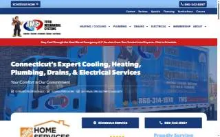 Total Mechanical Systems of Plainville website