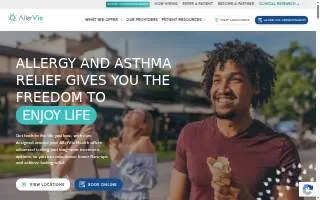 AllerVie Clinical Research of Fairfield website