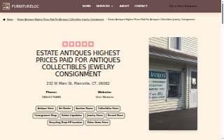 Estate Antiques Highest prices paid for Antiques Collectibles jewelry consignment