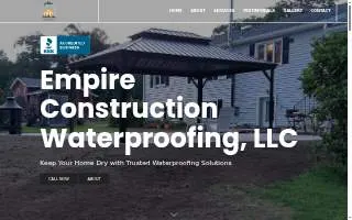 Empire Construction Waterproofing, LLC of Southbury website