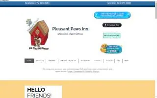Pleasant Paws Pet Center of Southbury website