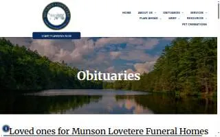 Munson-Lovetere Funeral Home website
