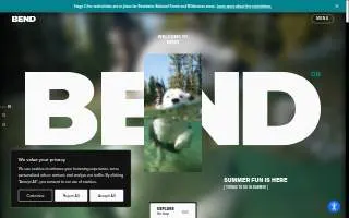 Bend Yoga and Wellness of Orange website