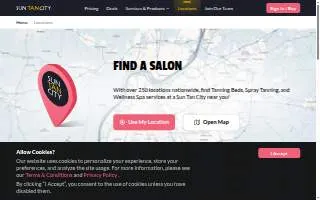 The Tanning Lounge of Hollywood website