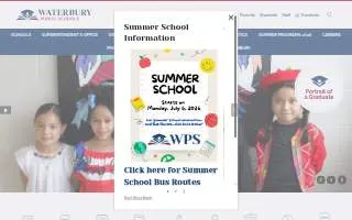 Waterbury Public Schools website