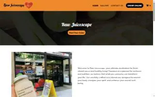 Raw Juicescape of North Haven website
