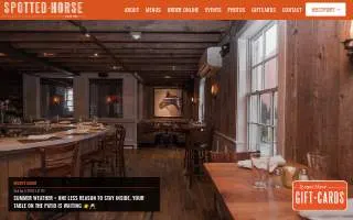 Spotted Horse Tavern of Westport website