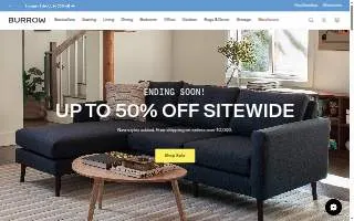 The Burrow Food & Bar website
