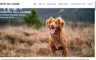 Country Hill Canine Dog Training website
