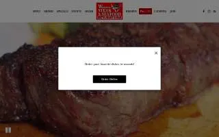 Windsor Steak and Seafood website
