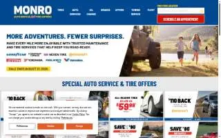 Monro Auto Service and Tire Centers of Wolcott website
