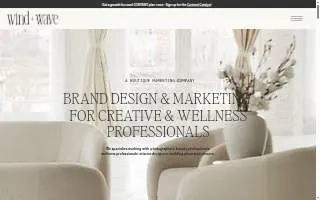 Wind & Wave Design of Wolcott website