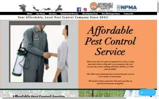 Affordable Pest Control Service of Glasgow website