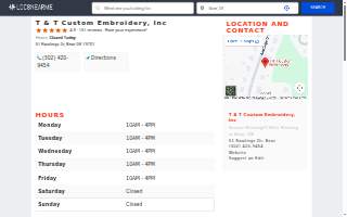 T & T Custom Embroidery, Inc