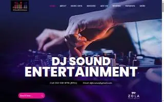 D J Sound Entertainment of Brookside website