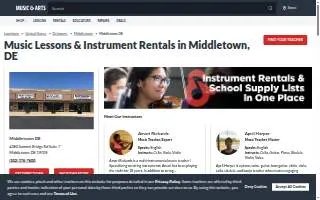 Music & Arts of Middletown website