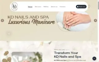 K & D Nails of Milford website