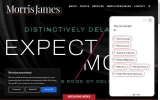 Morris James LLP of Smyrna website
