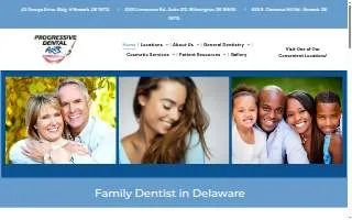 Progressive Dental Arts Pike Creek website