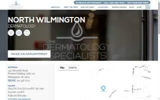 The Dermatology Specialists - North Wilmington website