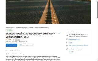 Scott's Towing & Recovery Service - Washington, D.C.