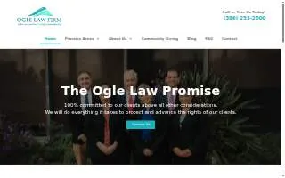 Ogle Law Firm website