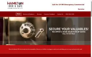 Hamilton Lock & Safe of Alachua website
