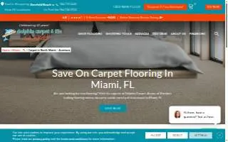 Dolphin Carpet & Tile of Aventura website