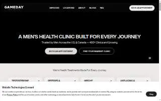 Gameday Men's Health Aventura, FL website