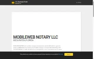 MobileWeb Notary website