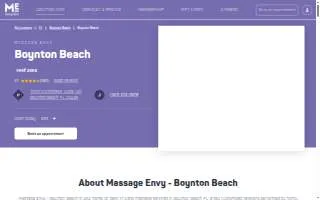 Massage Envy of Boynton Beach website