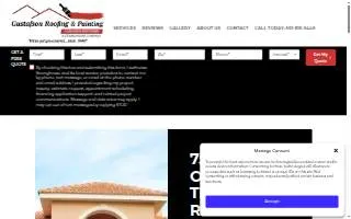 Gustafson Roofing website