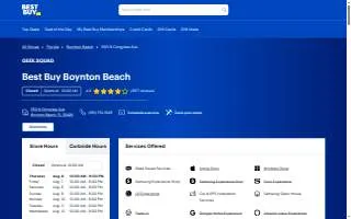 Best Buy of Boynton Beach website