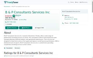 B & P Consultants Services Inc