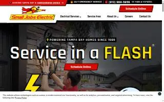 Small Jobs Electric, Inc. of Carrollwood website
