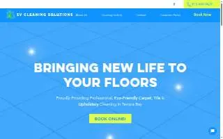 SV Cleaning Solutions website