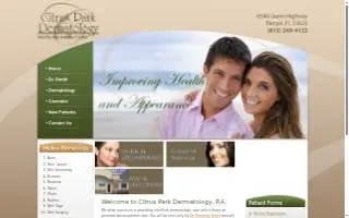 Citrus Park Dermatology website