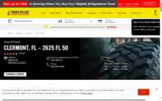 Tires Plus of Clermont website