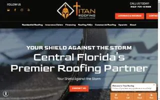 Titan Roofing of Clermont website
