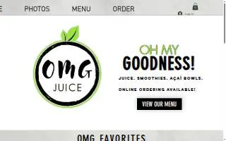OMG Juice of Clermont website