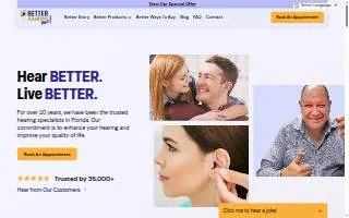 Better Hearing Now! of Cocoa website