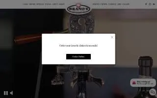 Branos Italian Grill website