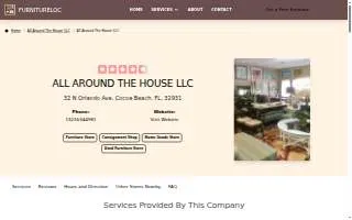 All Around the House LLC website