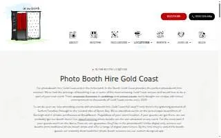Gold Coast Photo Booth of Coconut Creek website
