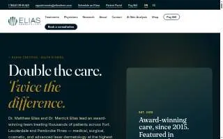 Elias Dermatology website