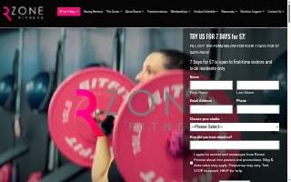 RZone Fitness Coral Gables website