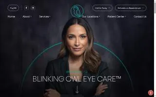 Blinking Owl Eyecare of Coral Gables website