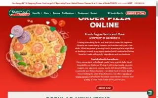 Sarpino's Pizzeria Coral Springs website