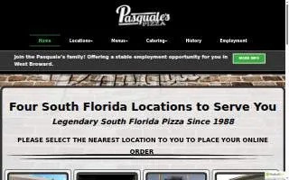 Pasquale's Pizza & Subs website